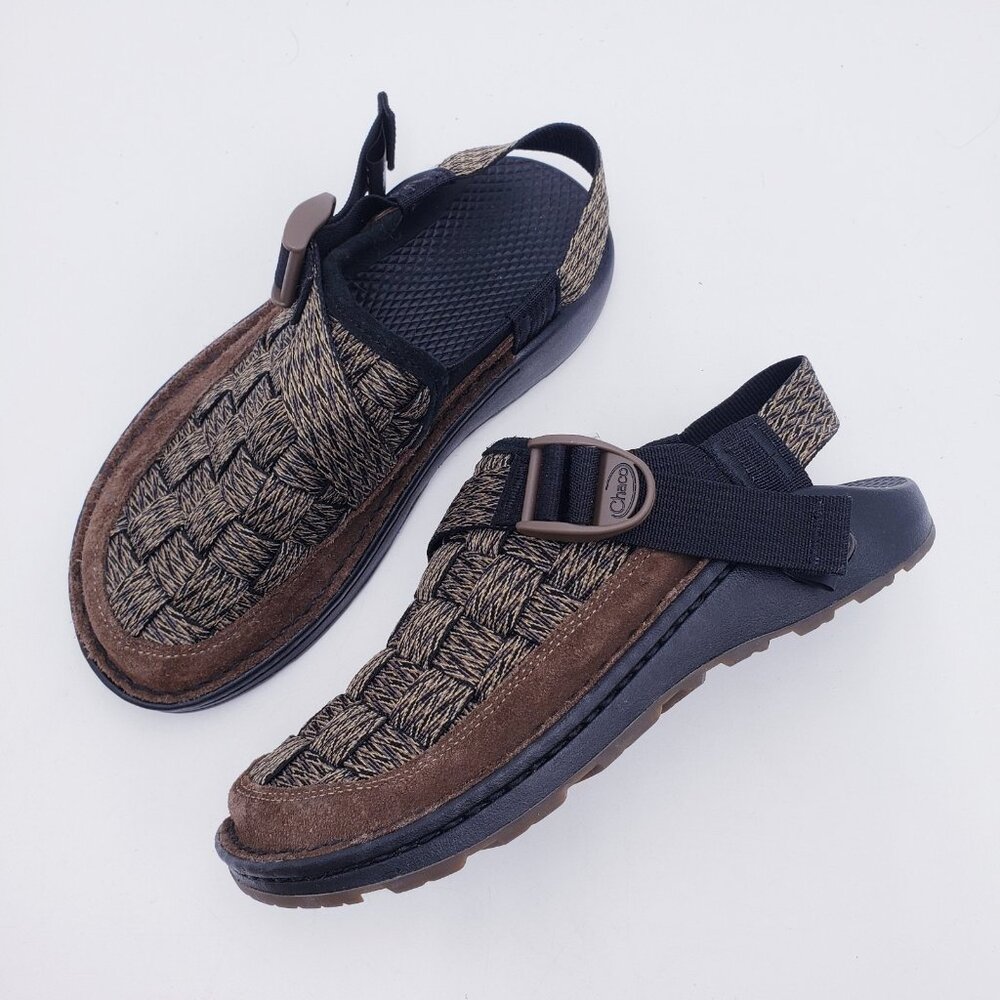 Chaco Shoes Mens 7‎ Brown Canyon Woven Clog Adjustable Comfort Outdoor Hiking